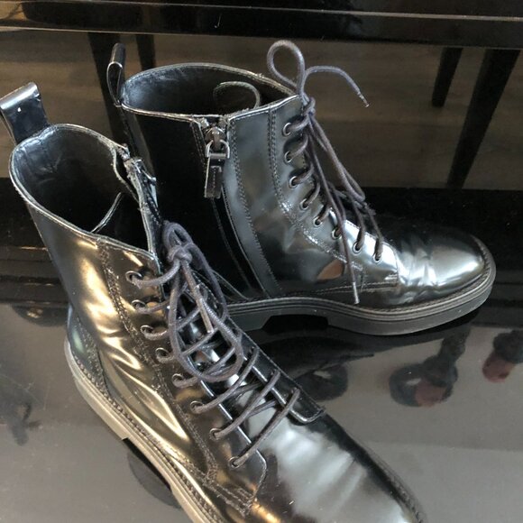 Massimo Dutti lace-up ankle boot with a zipper in size 8 - Picture 3 of 5